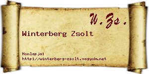 Winterberg Zsolt névjegykártya